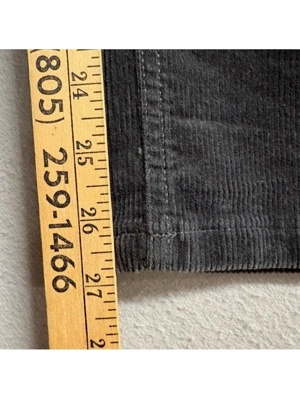 Banana Republic Corduroy Pants Womens 29 Charcoal Gray High Rise Straight Leg